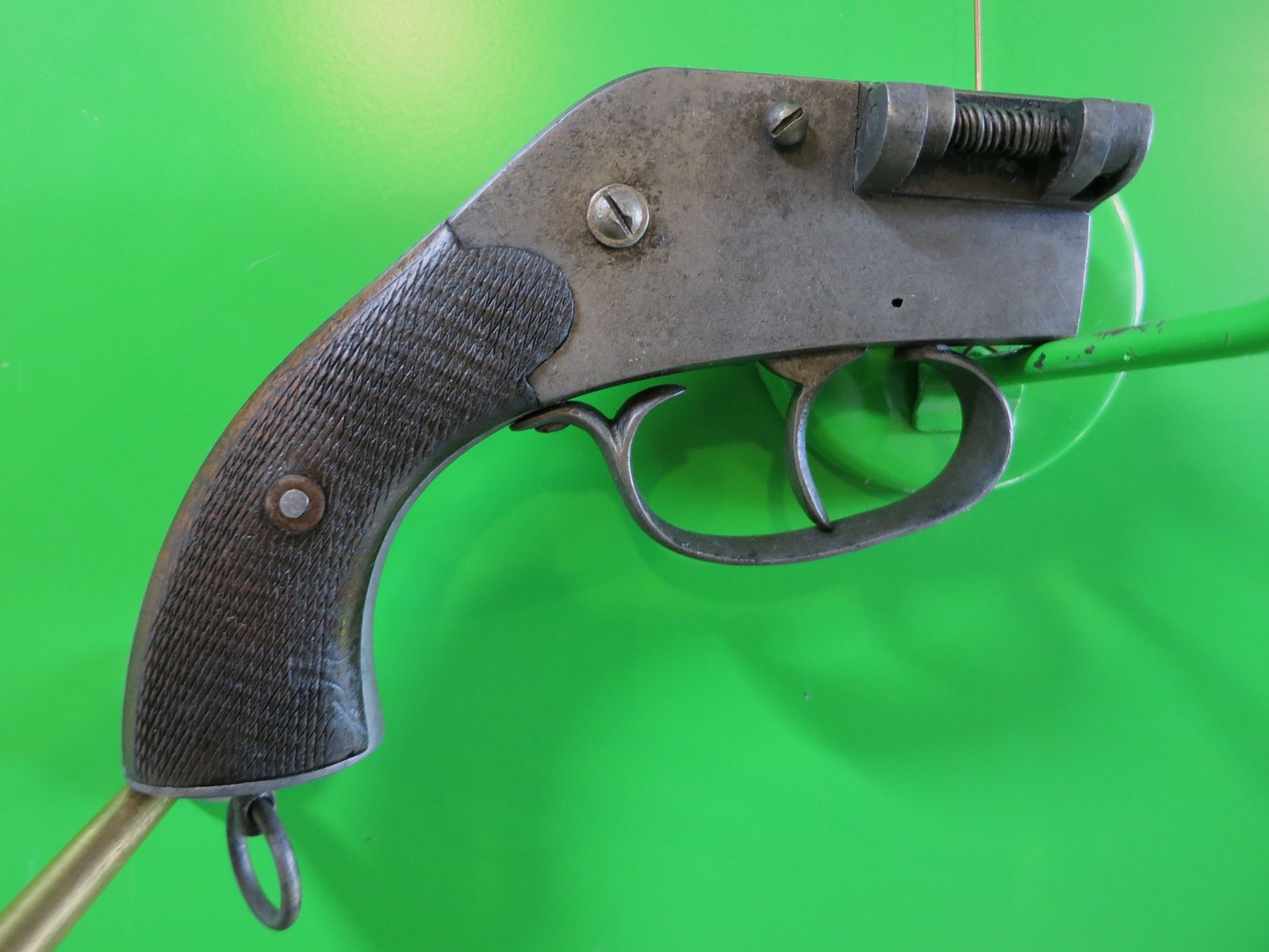 Signalpistole; Lauflose Fliegerleuchtpistole JGA (Anschütz) System Eisfeld, Kal. 11 mm Spezialpatrone  #81-