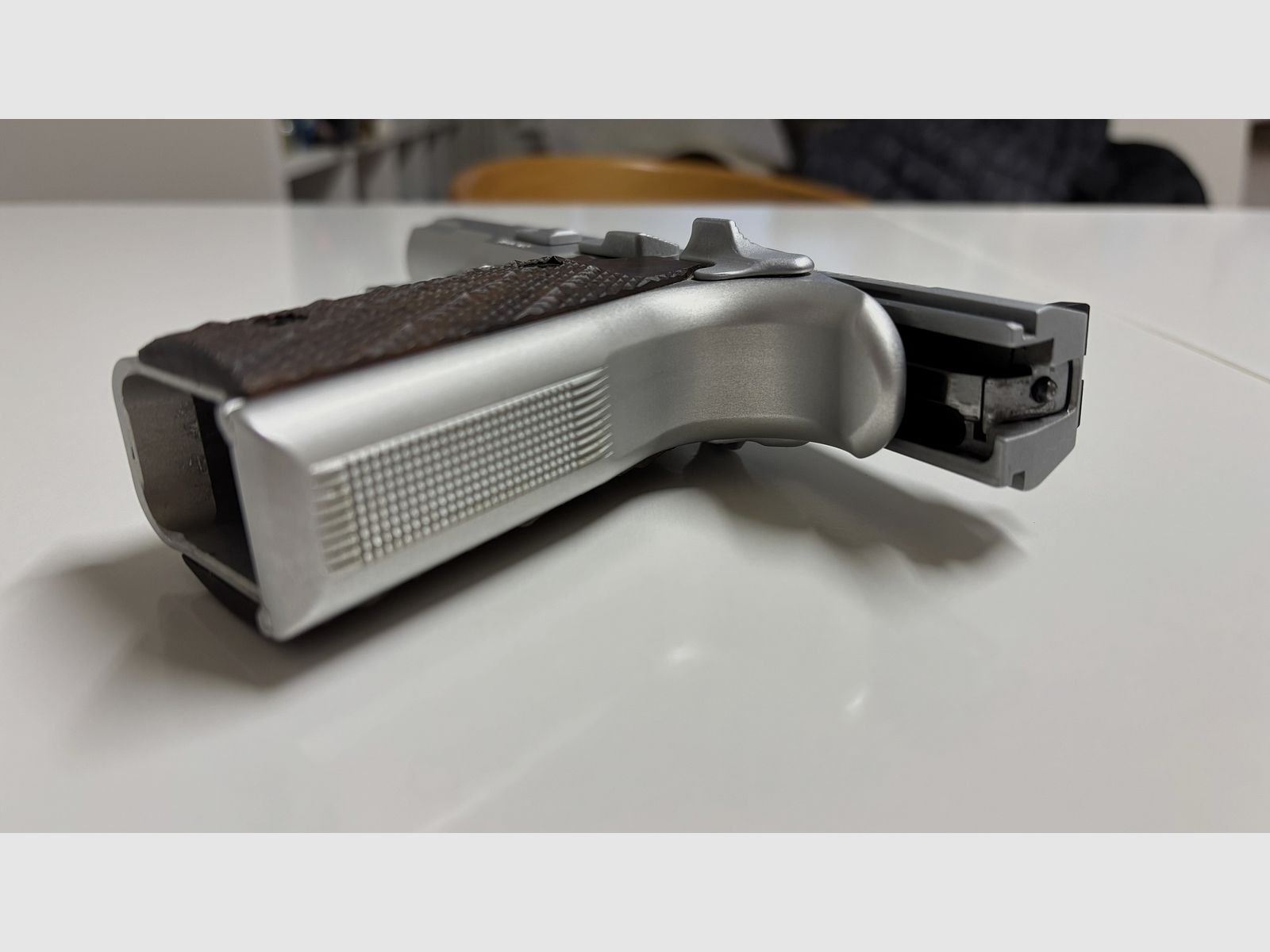 Pardini Sport Model P.C.45 S, 5 inches, Cal 45 ACP - silver