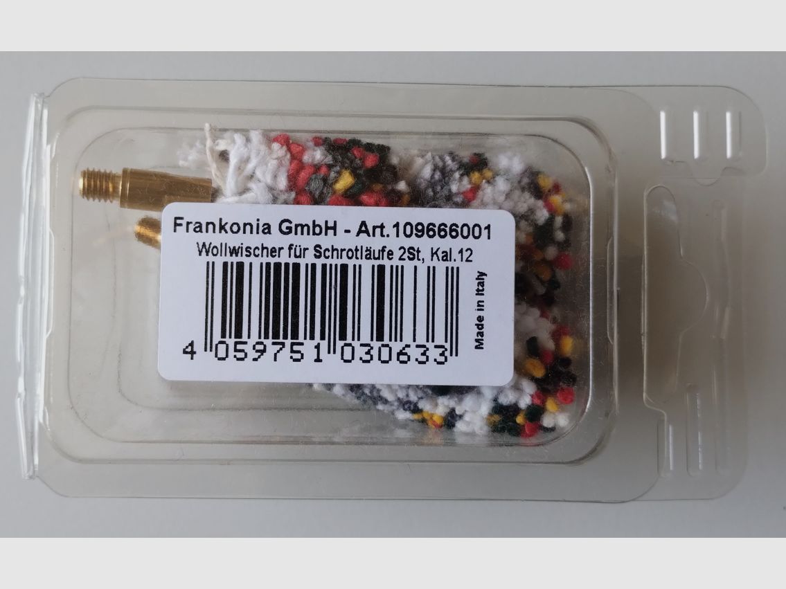 Shotgunreinigingsset Pufferpatronen Kal. 12: Viltreiniger / Shotgunreiniger comfort / intensief, Messingborstels, Wolwisser