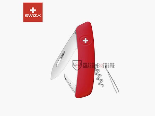 Couteau SWIZA D01 6 Fonctions Rouge