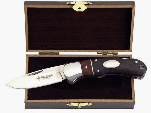 edles Taschenmesser Holzgriff zweihandmesser legal führen Geschenkbox