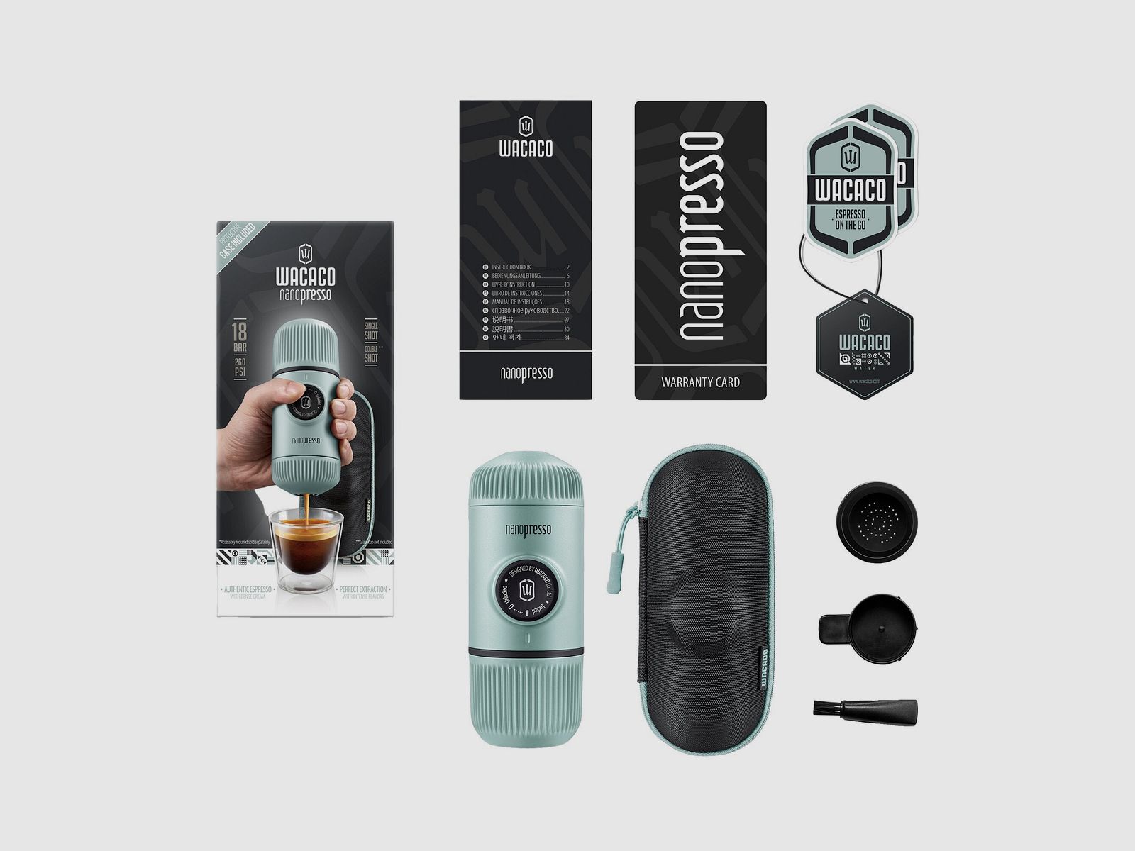 Portable Espresso Machine Nanopresso, black, image 10 of 14