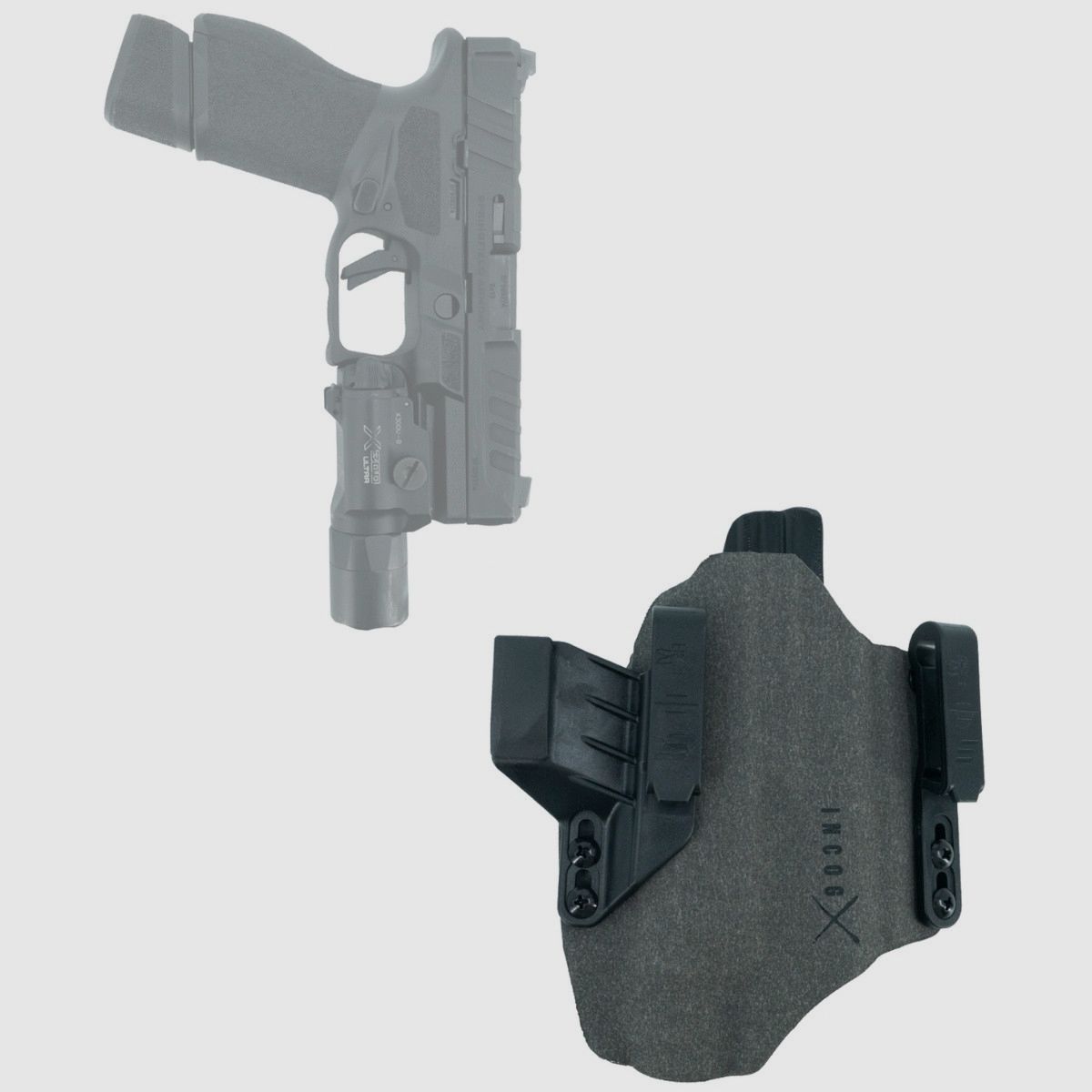 Safariland - Incog X IWB-Holster für Springfield Echelon mit großem Licht - Rechts - INCOG-0-57-A-2-CX1-61 / SL_ICH_ECH_L2_RH-1-1-GRY, Bild 5 von 5