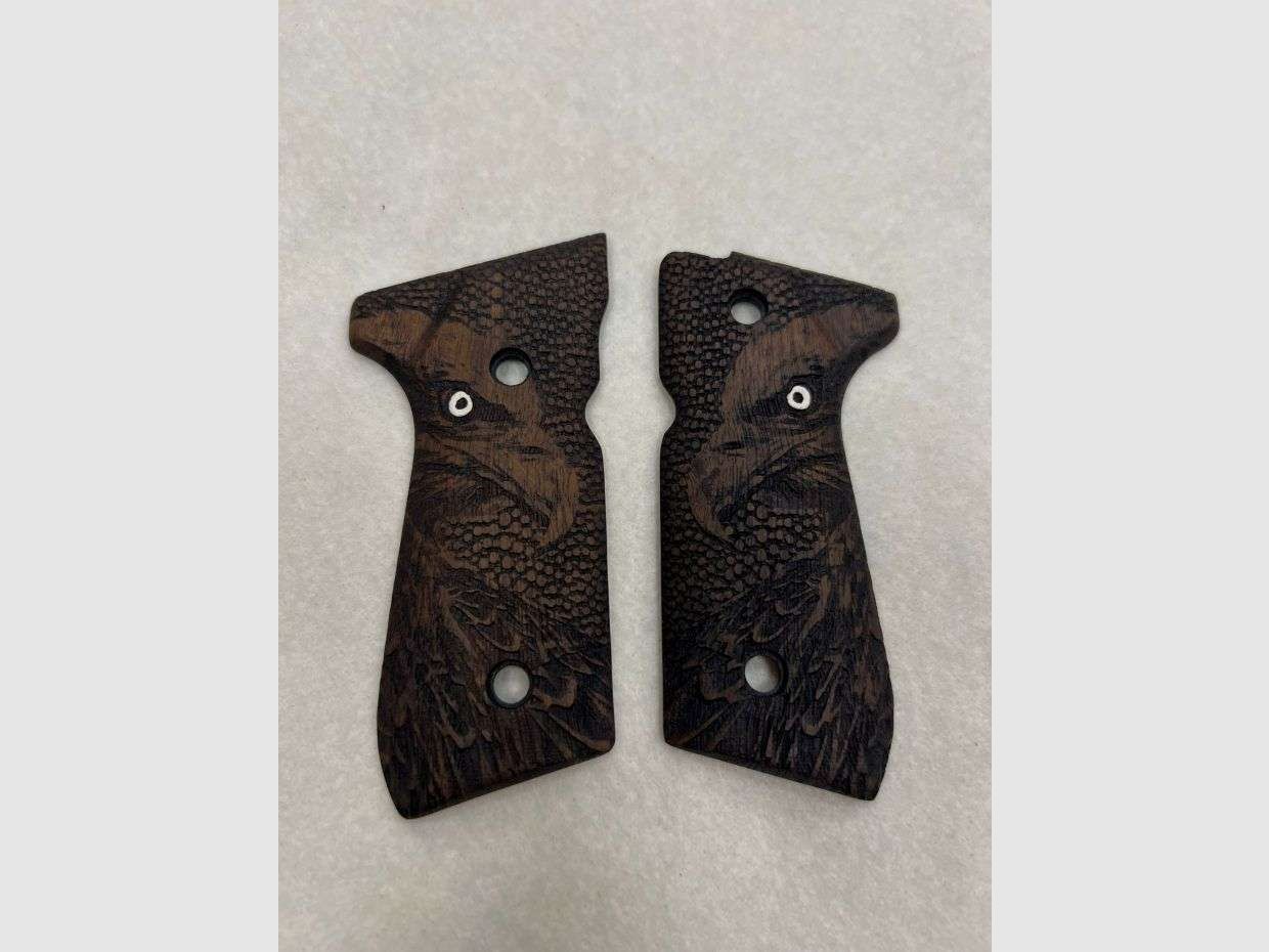 Tactische Grip Guance Hout Beretta 92FS -Eagle, afbeelding 1 van 2