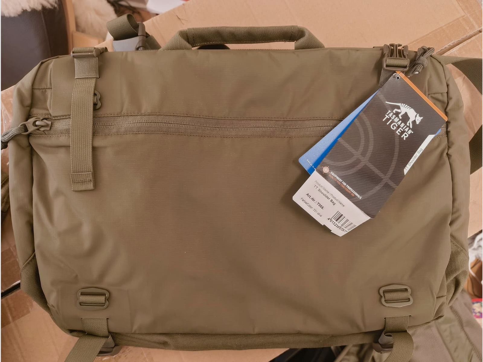 Tasmanian Tiger TT Shoulder Bag | Laptoptasche | Umhängetasche | Oliv