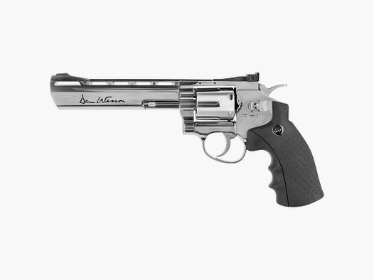Revolver Dan Wesson 6" Silver 4.5mm Plombs CO2 ASG