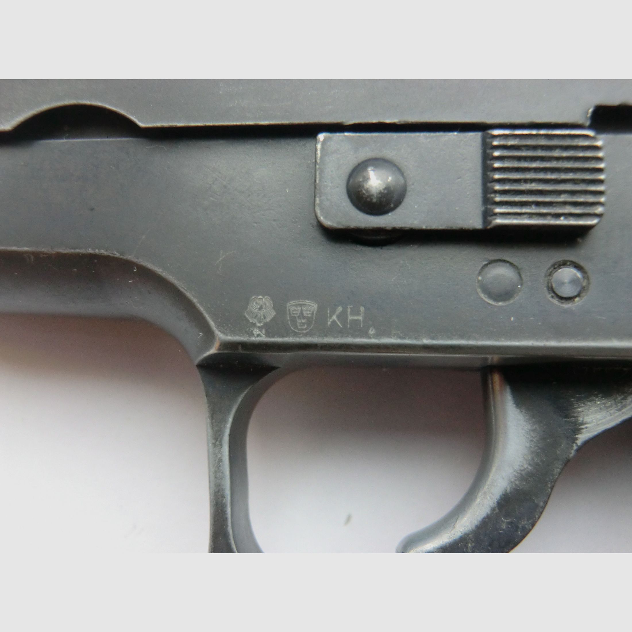 GECO Mod. 225  9mm P.A.K.  PTB: 636  Beschuss: KH 1997  9 - Schuss Magazin,   Made in Germany