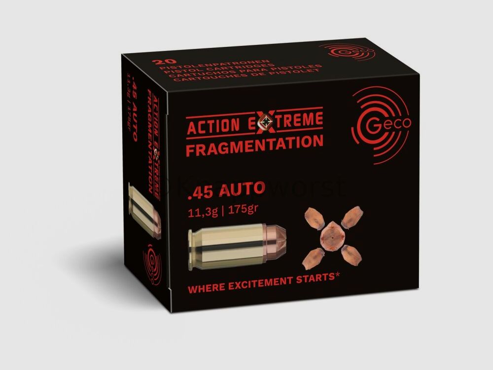 Geco GECO .45ACP Action Extreme Fragment. 11,3g