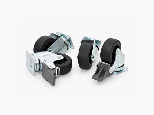 Set 4 Roues pour cage transport IATA - Transport animaux par avion