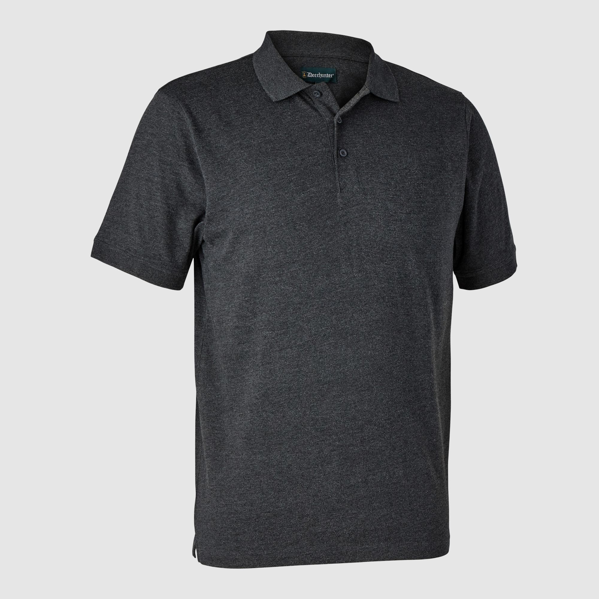 Deerhunter Gunnar Polo Shirt Dark Grey melange M