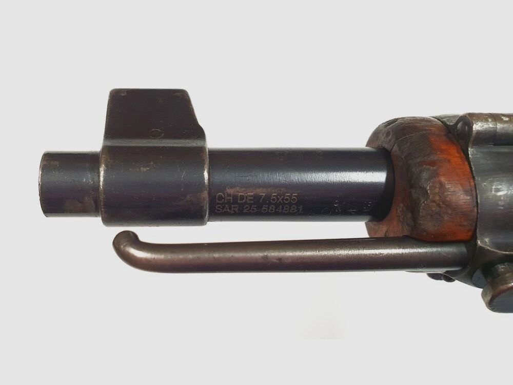 Fabryka broni Bern karabina powtarzalna Fabryka broni Bern Szwajcarski K31 Kaliber 7,5x55 szwajcarski kompletny z dopasowanymi numerami + Hämmerli