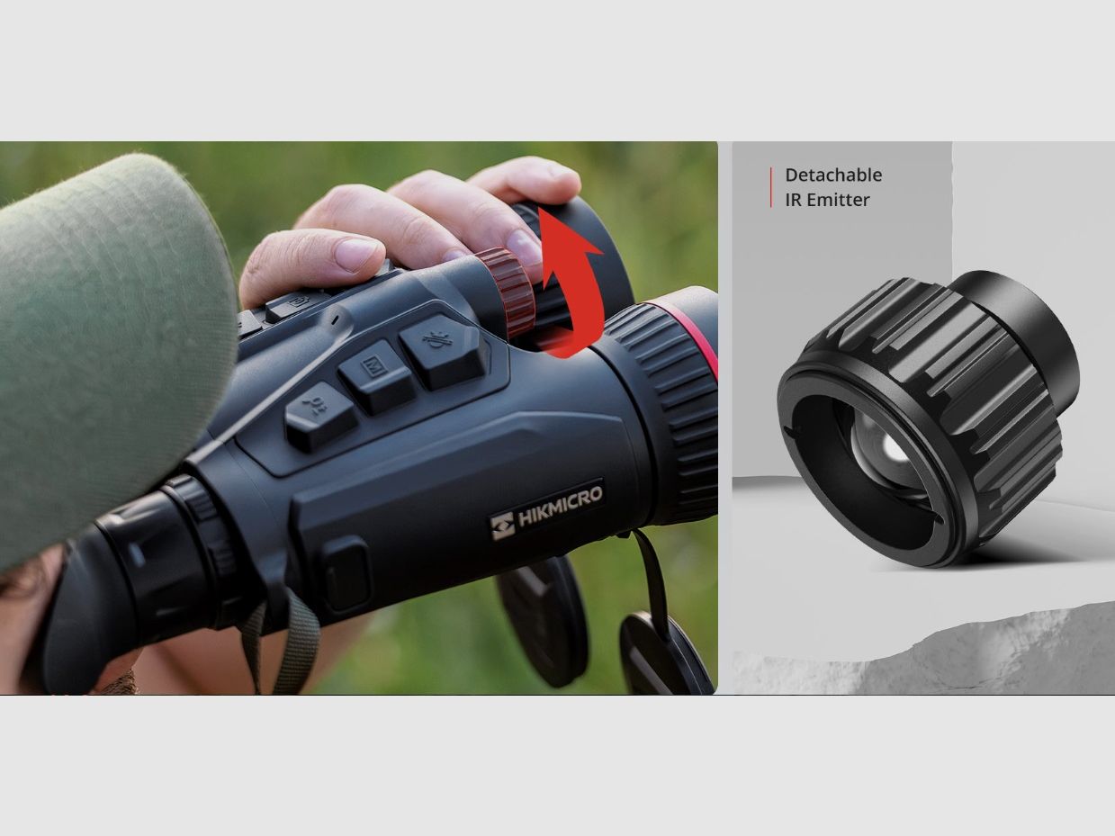 Hikmicro Habrok Pro HQ50L Binocolo termico e per visione diurna/notturna (850 nm), immagine 7 di 15