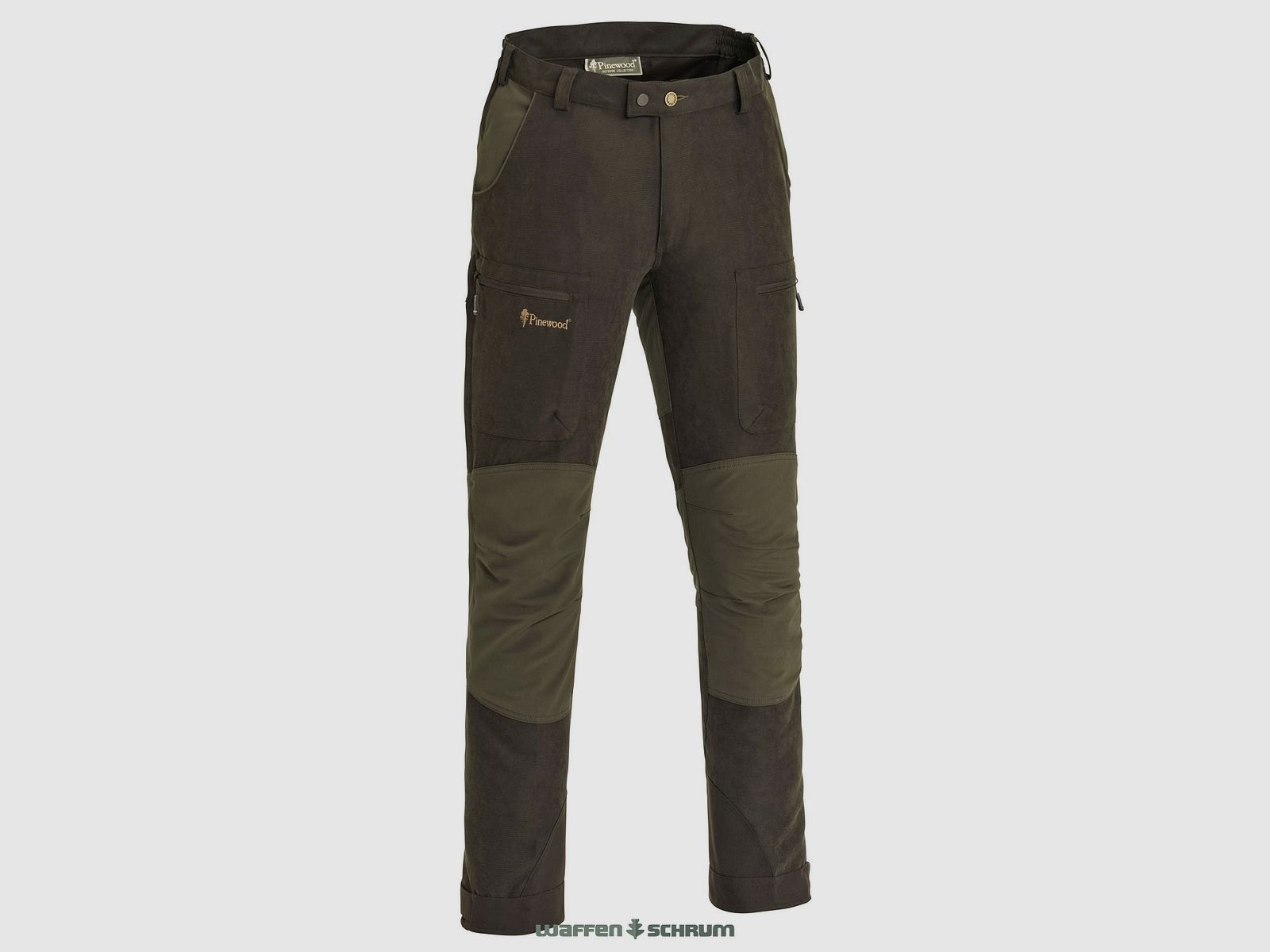Pinewood Hose Caribou Hunt Extreme Suede Brown/ D. Olive