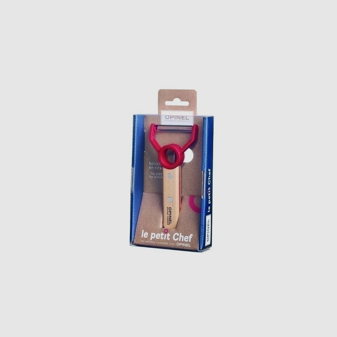 Opinel Le petit Chef,Sparschäler,rostfrei,Kinder Kochgerät Kindermesser