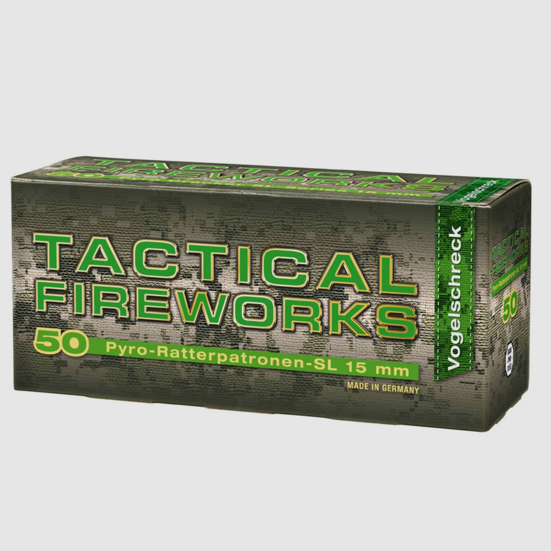 Umarex 4.1580 Pyro Ratterpatronen 15mm 50 Stück Vogelschreck Pyro