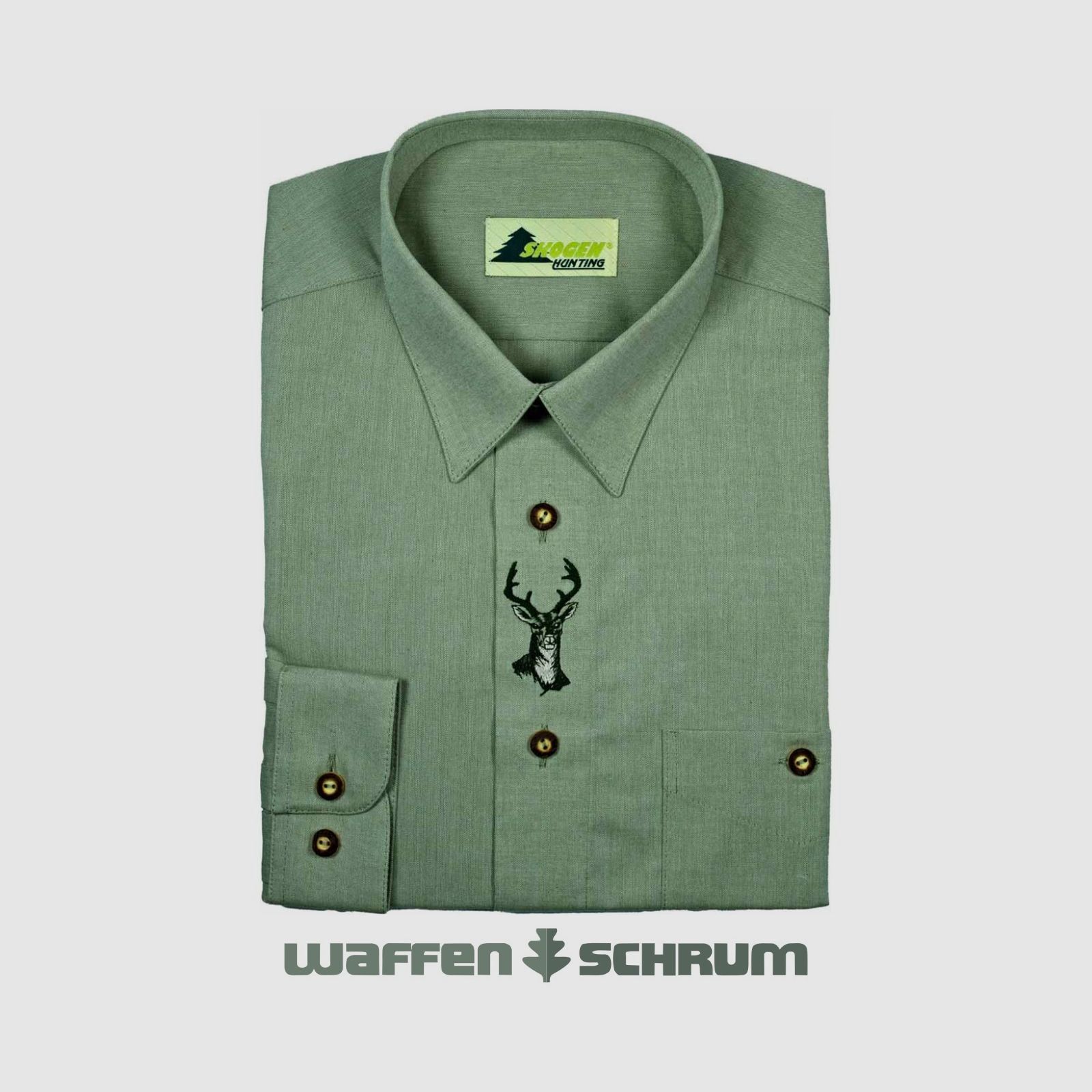 Skogen Shirt Chambray-Stick Deer Lind