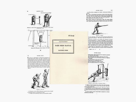 Nachdruck US-Dienstvorschrift Bajonettfechten von 1940