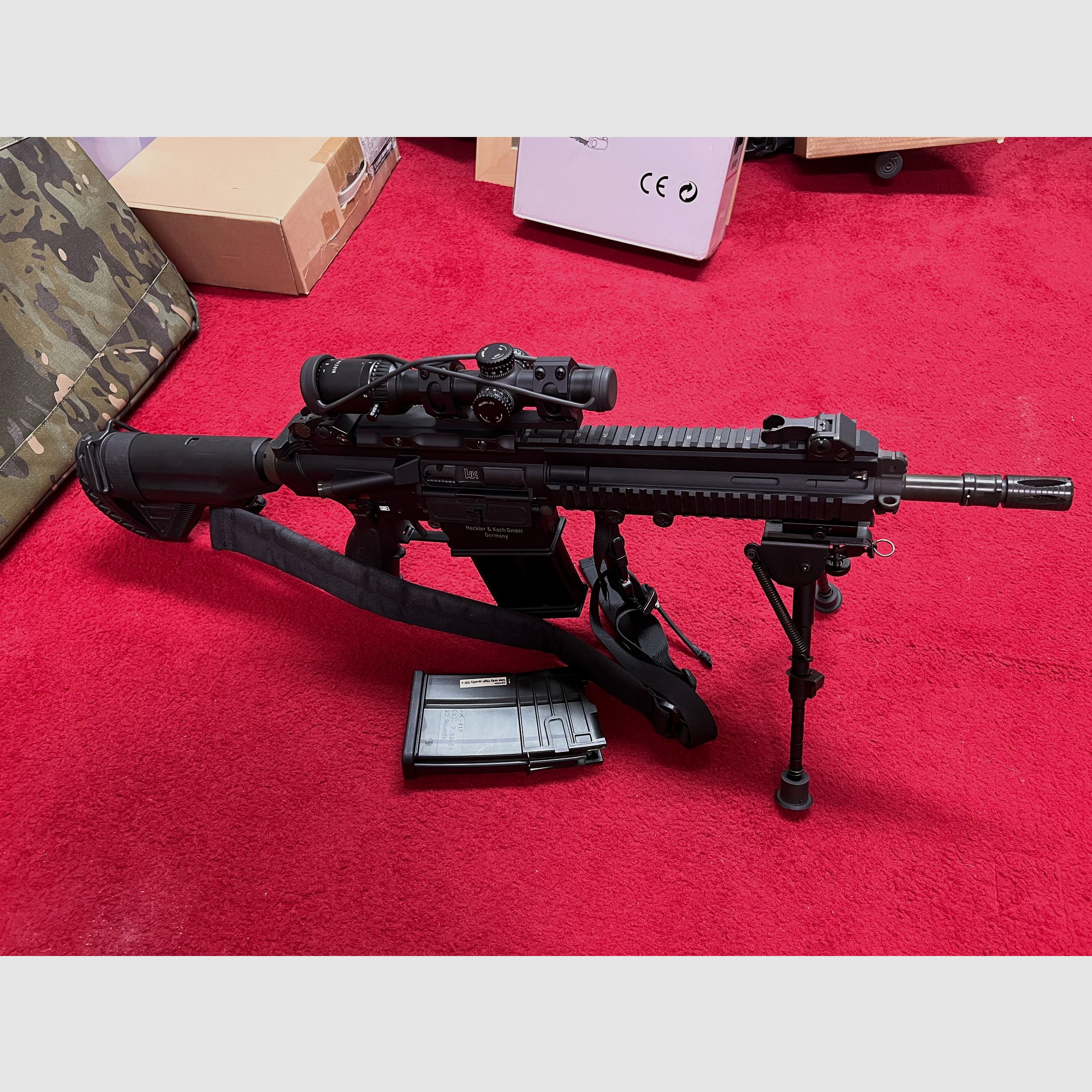 VFC H&K 417 D Open Bolt GBB 6mm BB in Black