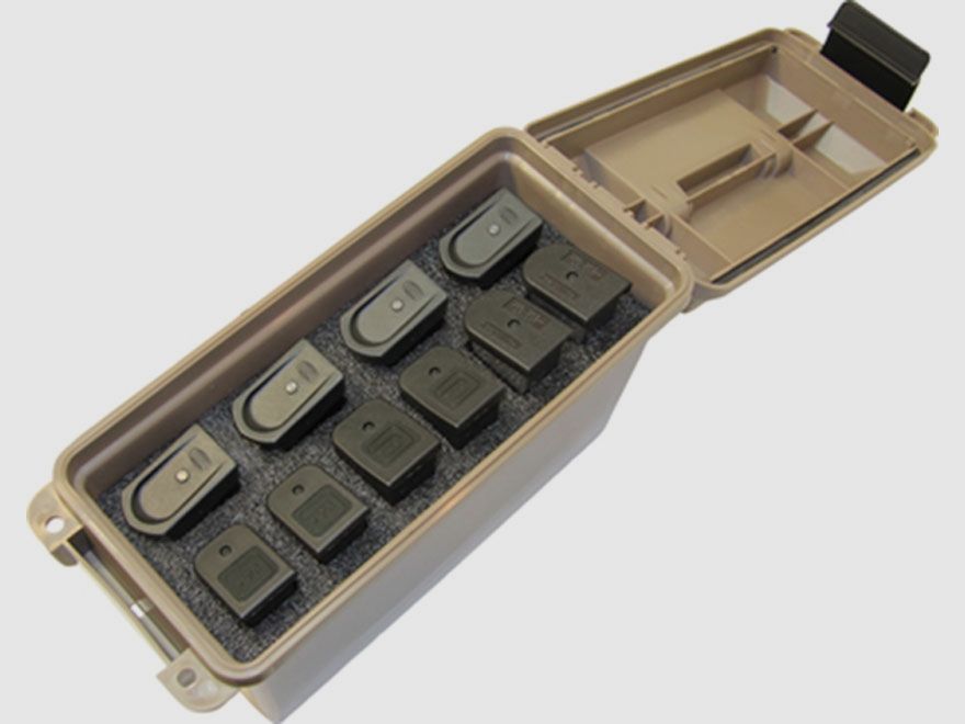 MTM Magazinbox TMCHG dark earth für 10 Pistolenmagazine