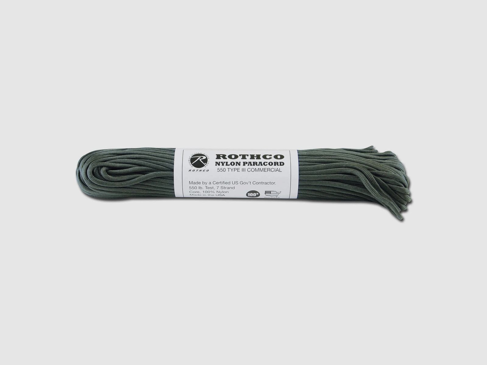 Rothco Rothco Fallschirmleine Nylon Type III 550 LB foliage green