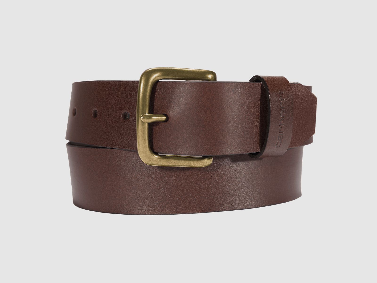 Cintura in pelle di cavallo Carhartt Classic Buckle per uomini Marrone scuro 36W