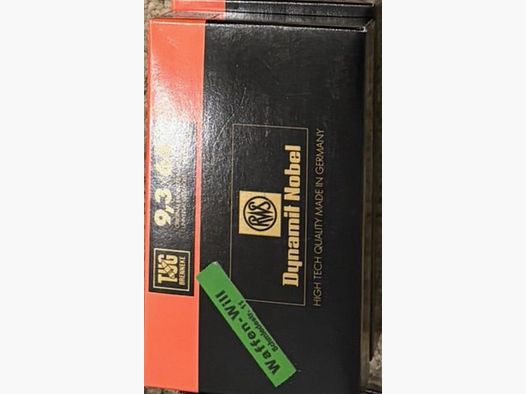 9.3x64 RWS ammunition with Brenneke TUG 19g