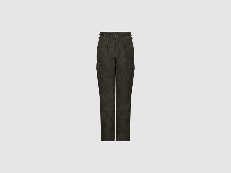 il Lago Sie Leather Pants Aurelia Ladies (Olive) | 42