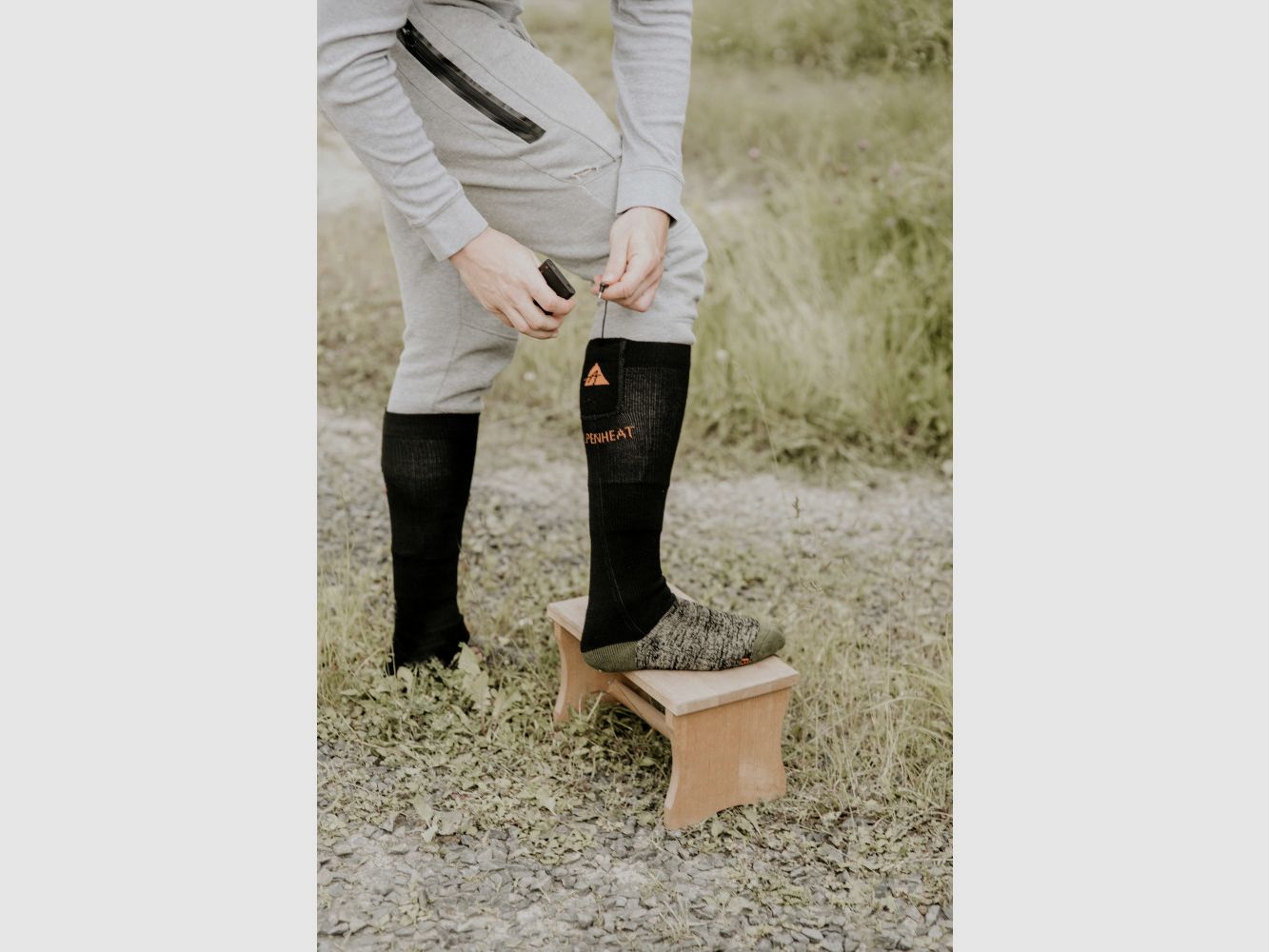 Alpenheat Calze Riscaldate FIRE-SOCKS RC Lana, immagine 3 di 4