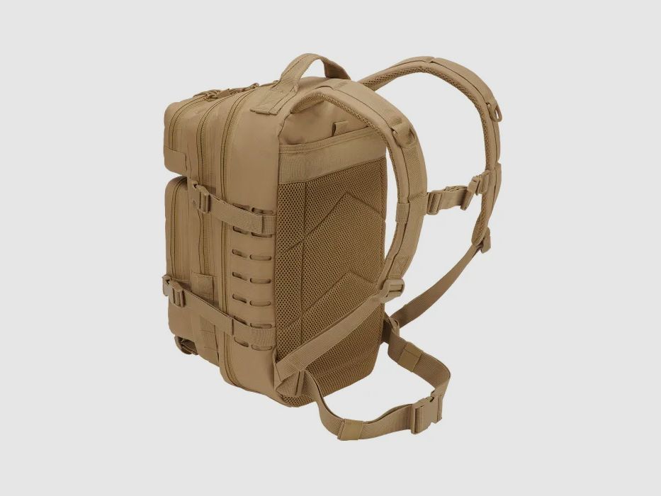Brandit US Sac à dos Cooper LASERCUT - Moyen - 25 Litres - Camel (Beige)
