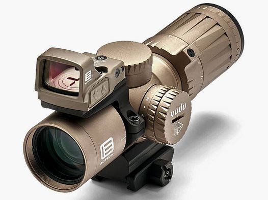 EOTECH Vudu 3-9x32 SFP Ultra Short, TAN MR5 Reticolo (con EFLX + Pacchetto di Montaggio Completo)