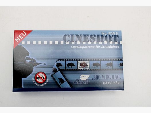 RWS Cineshot .300 Win Mag mit 9,5g / 147gr. 20er Pack