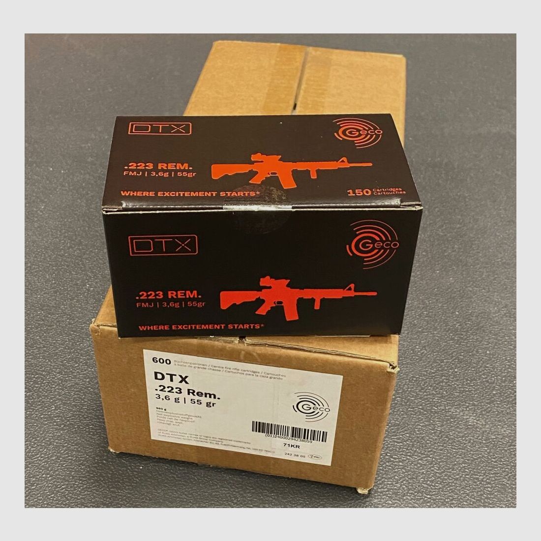 Geco .223 Rem Geco DTX 55grs - 600 Stück