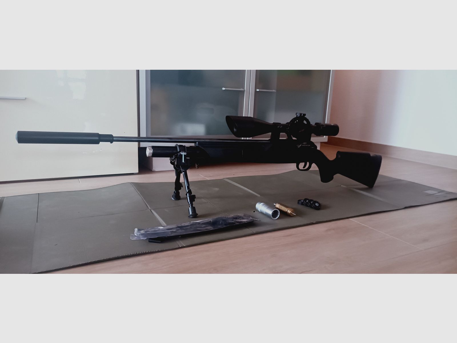 Walther Dominator 1250 FT Persluchtgeweer -Set m. Pomp en co