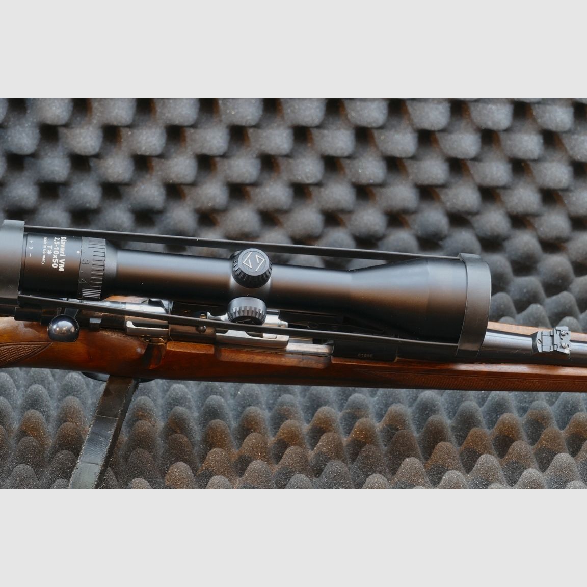 Repetierowy karabin, system 98, producent Luger, model L99, 30-06Spr, montaż EAW dla szyny wewnętrznej Zeiss