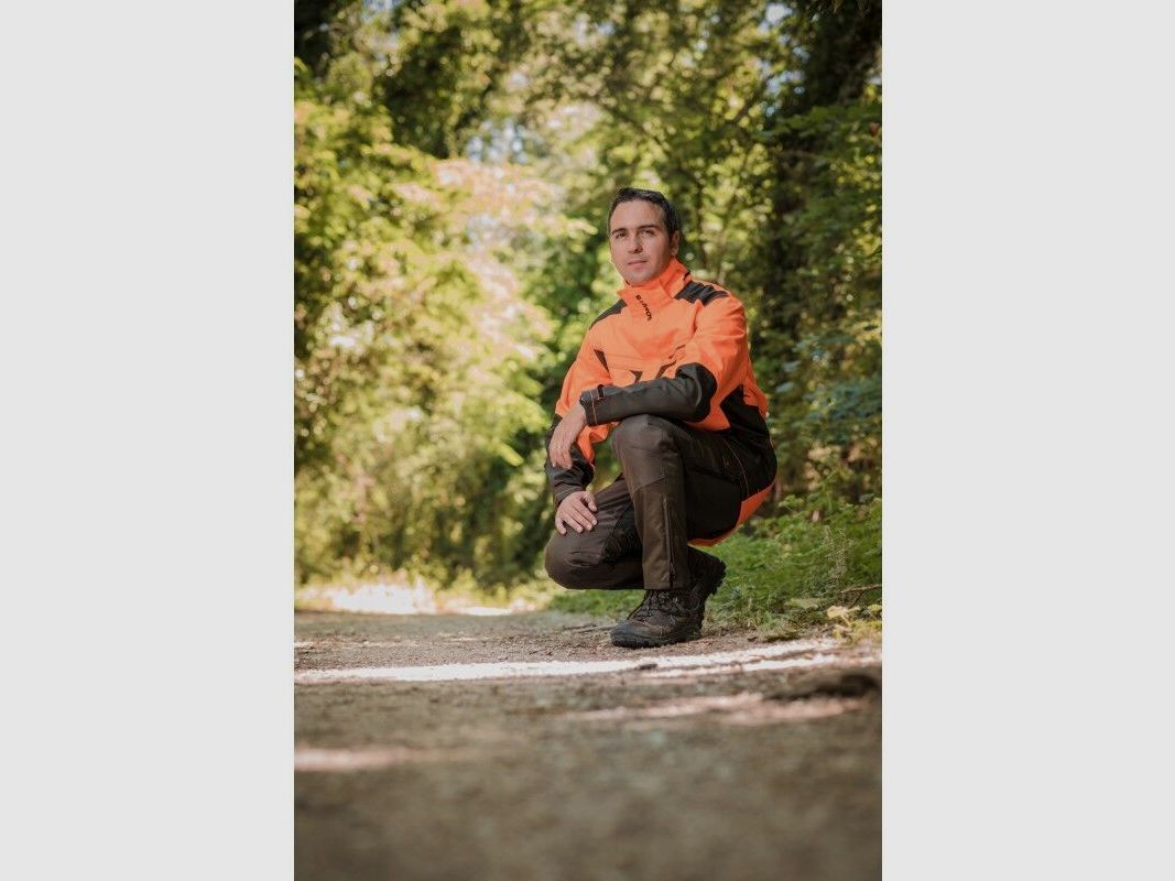 Somlys Hundeführer Jacke Orange/grün