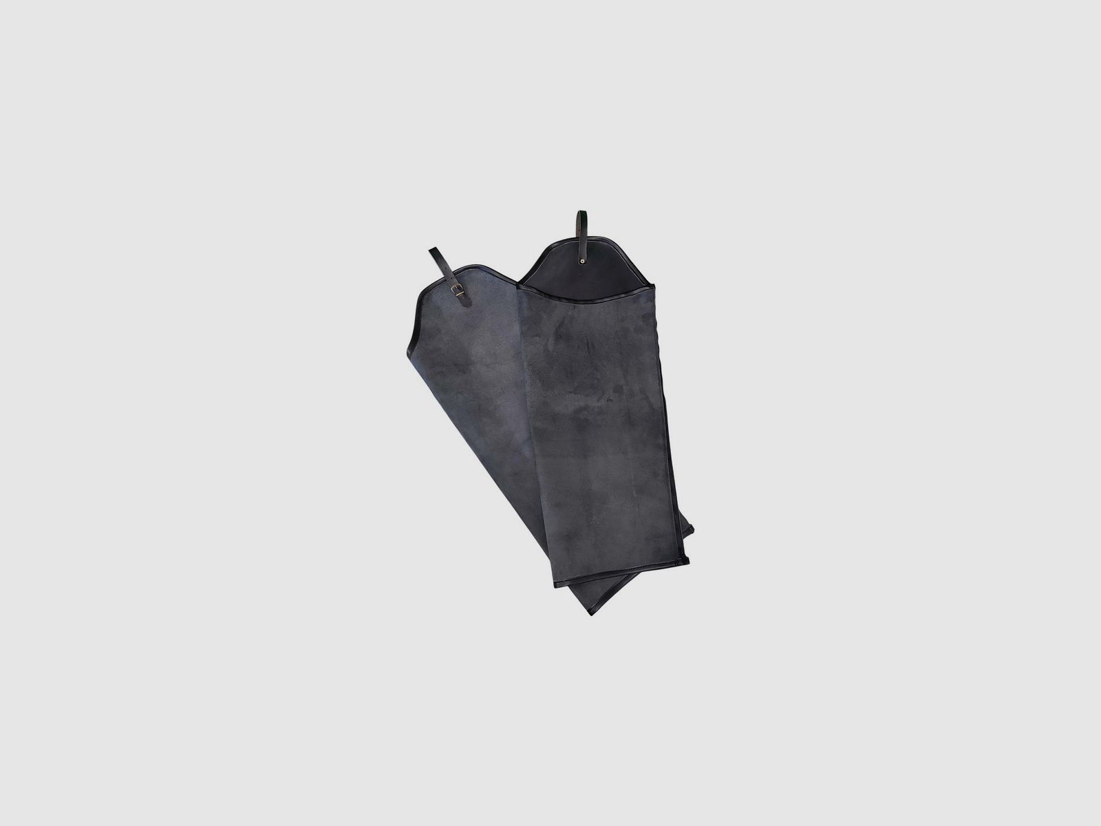 Schwarze Wildleder-Chaps mit Reißverschluss, Bild 1 von 3