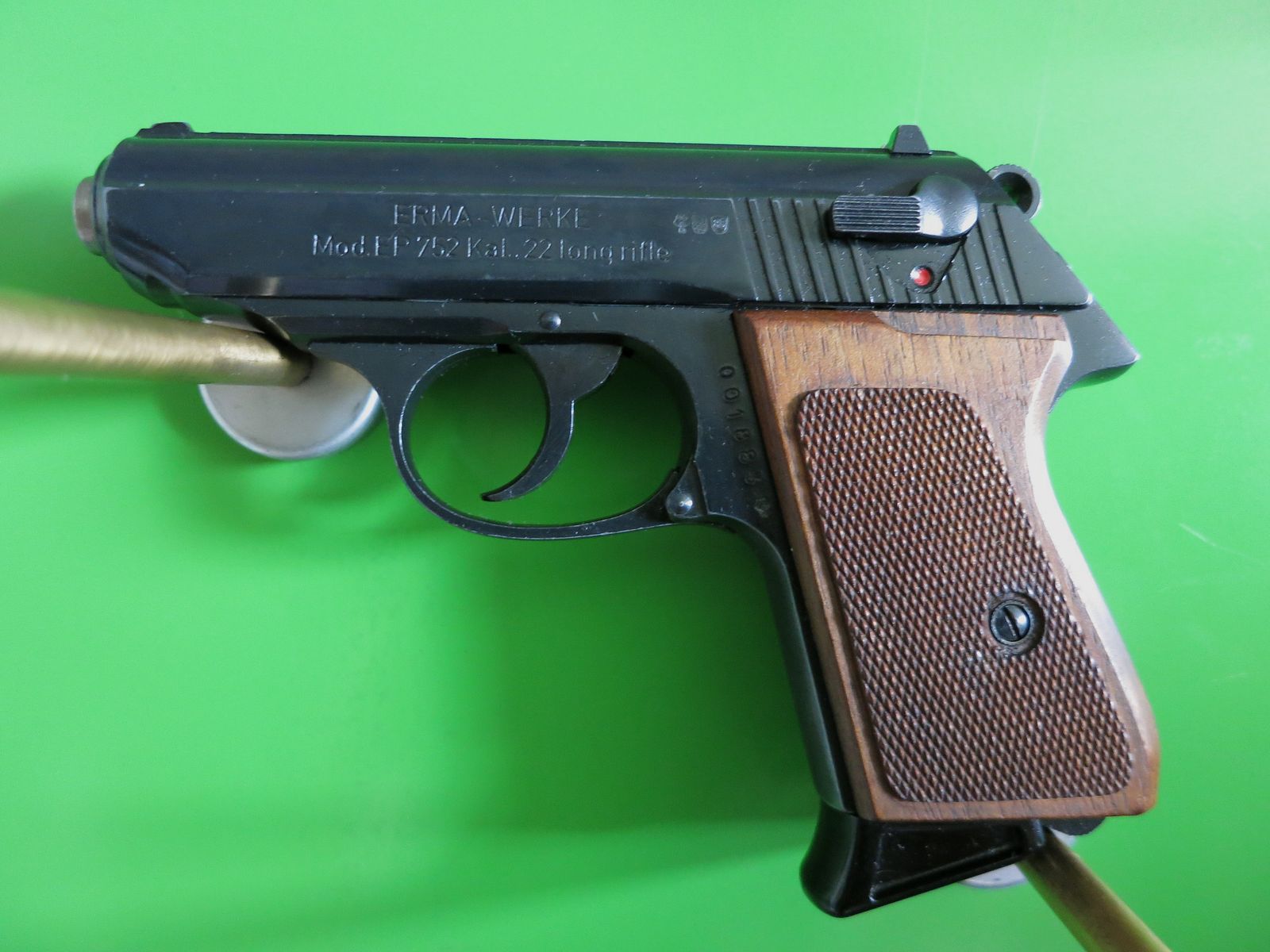Halbautomatische Pistole, Erma EP 752 (Walther PPK), Kal. .22lr       #55-