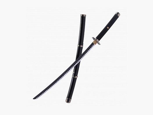 KATANA YABASHIRI À LAME EN BOIS NOIR ET BLANC
