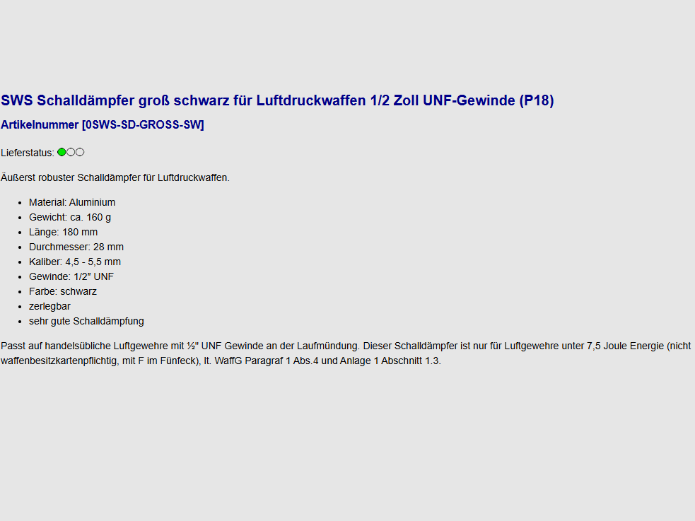 Air rifle Ruger Airscout Rancher