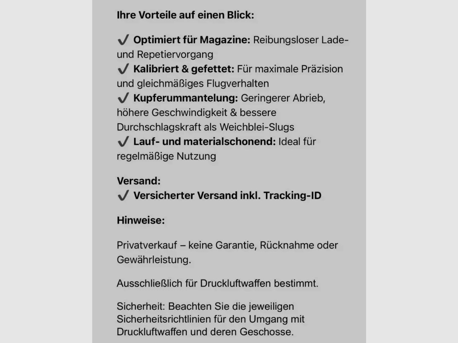 Rabatt für 48 Stunden / 79,95 Euro / AEA Megalodon Challenger Geschosse Slugs Kal. 495 / .50