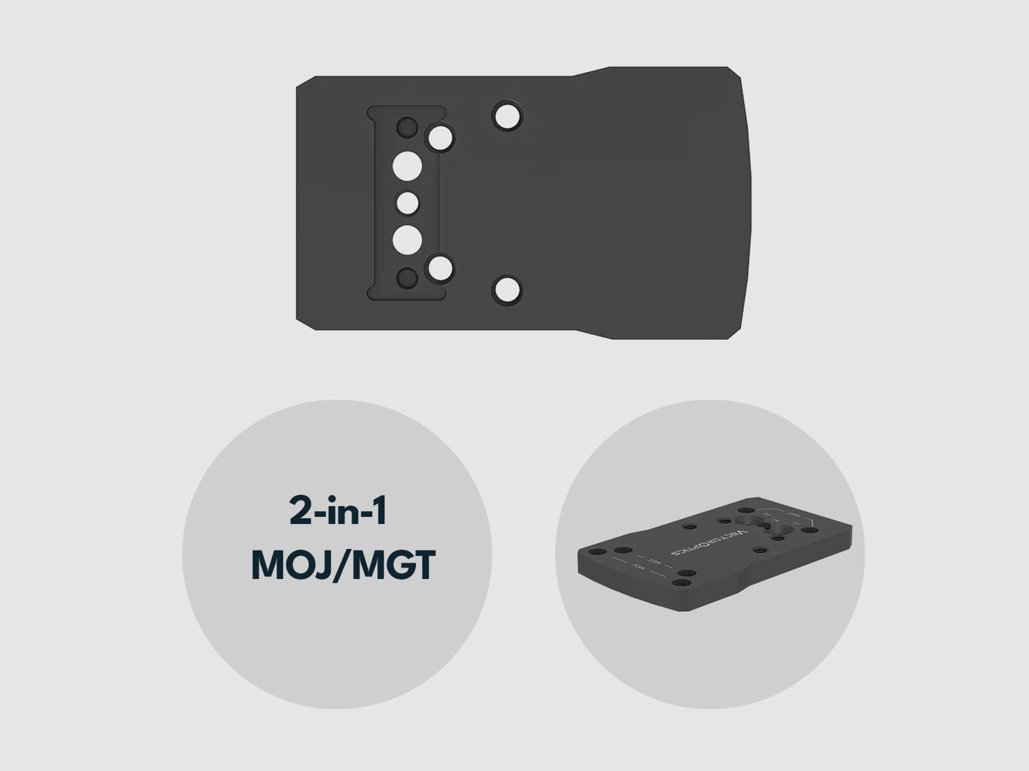 Vector Optics SCFRM-GK10 2in1 GLOCK Montage für Reflexvisiere mit MOJ & MGT Footprint