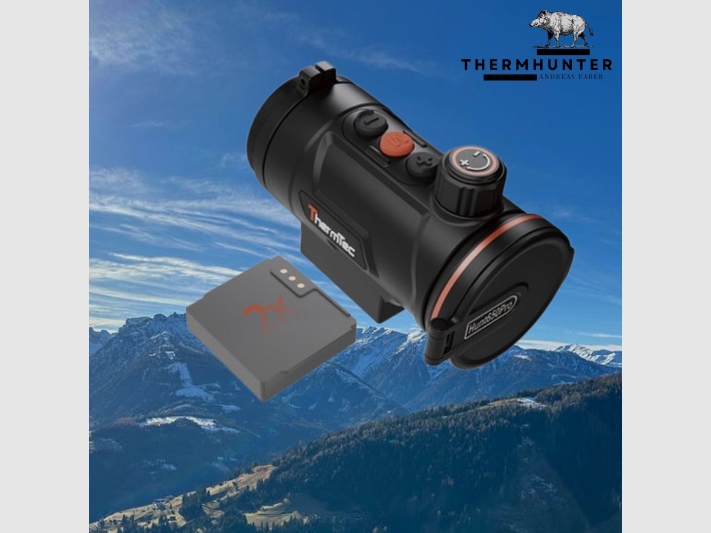 ThermTec Hunt Pro 650 incluso adattatore dispositivo di visione termica