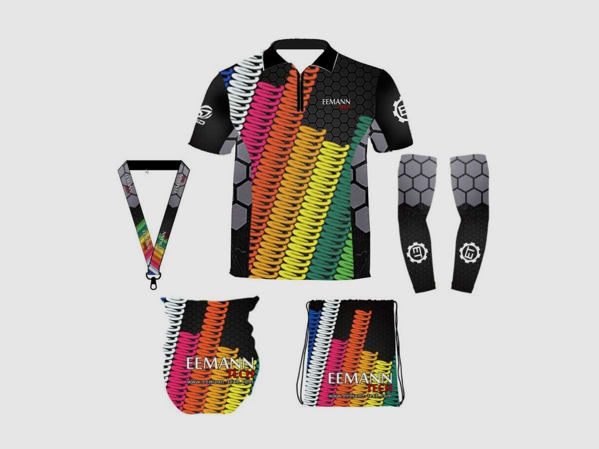 DED Sportswear Set Eemann Tech Wettkampf-Federn Thema, Größe: XXL, Bild 1 von 3