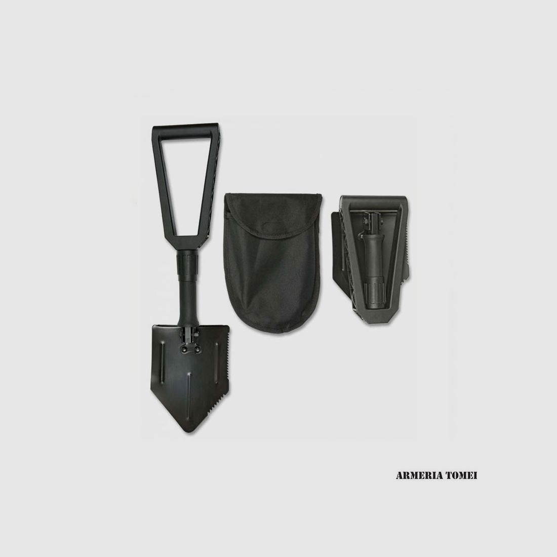 ALBAINOX – Pelle de Survie Noire 58 cm