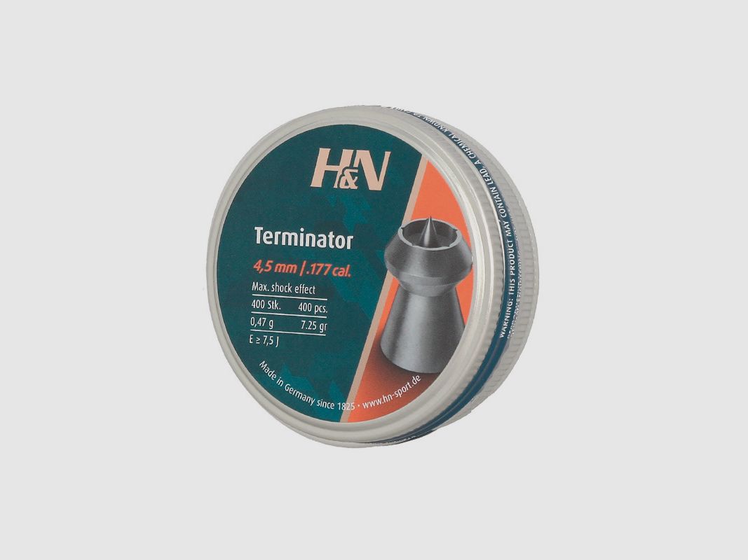 H&N TERMINATOR 4,5mm Bleie 400 Stück