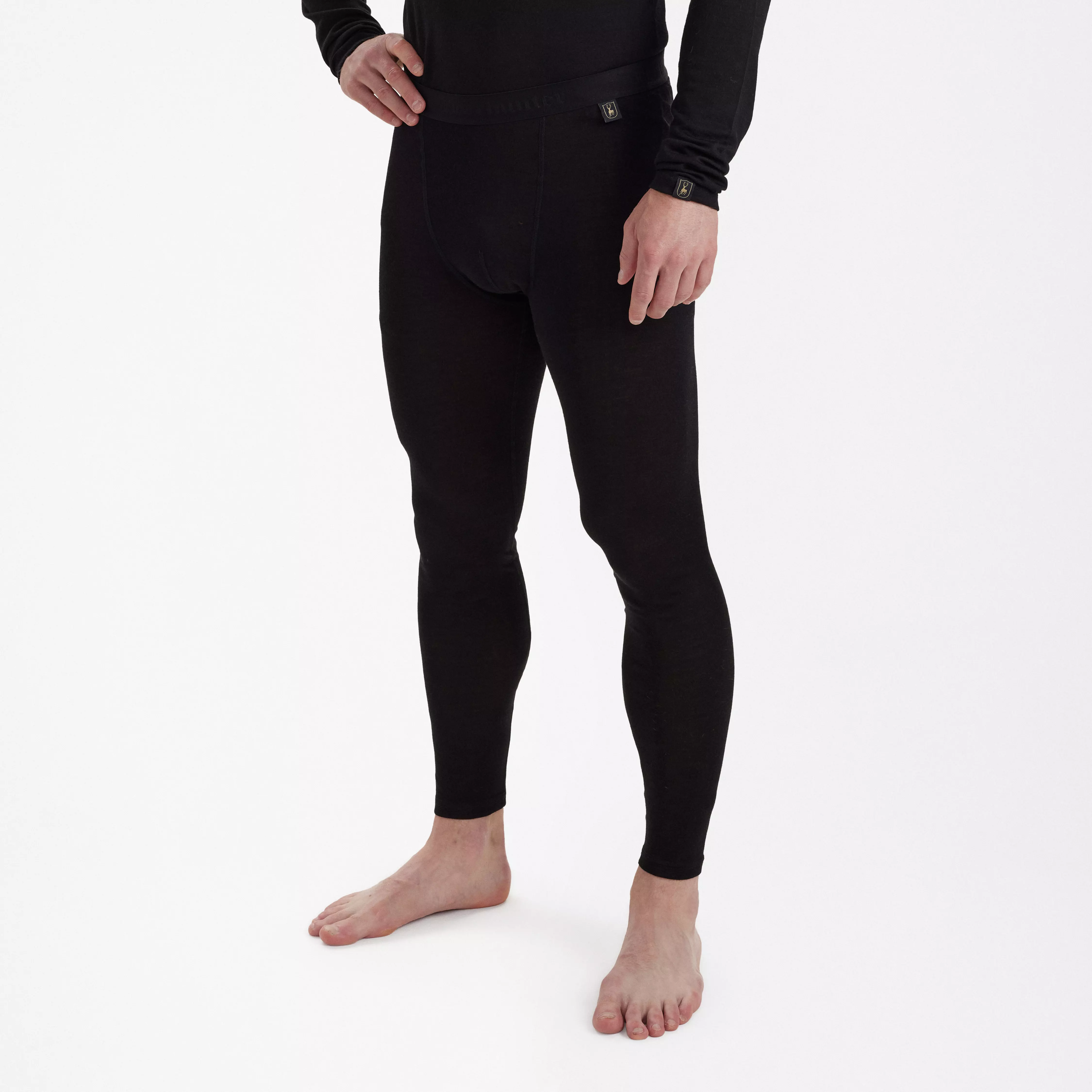 Quinn lange merino-onderbroek - Black Oak, afbeelding 1 van 5