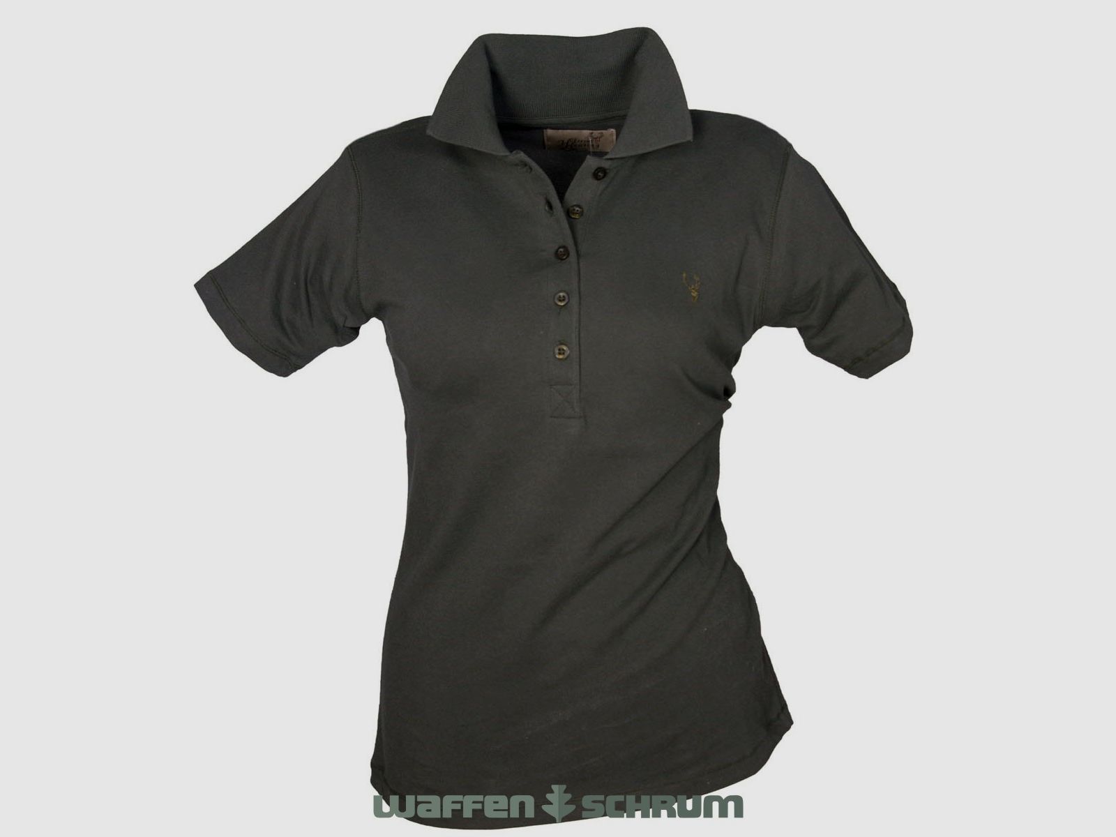 Hubertus Pique Shirt Damen  dkl. oliv