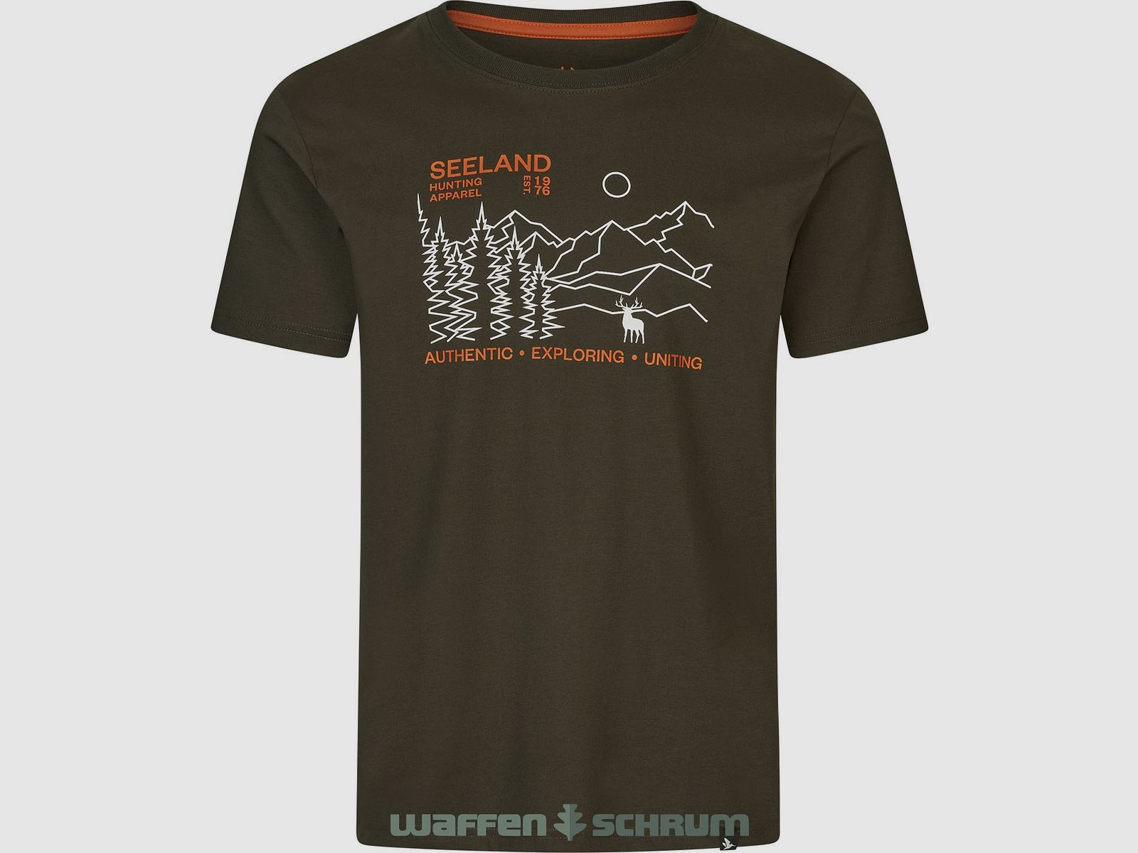 Seeland T-Shirt Landscape Pine Green