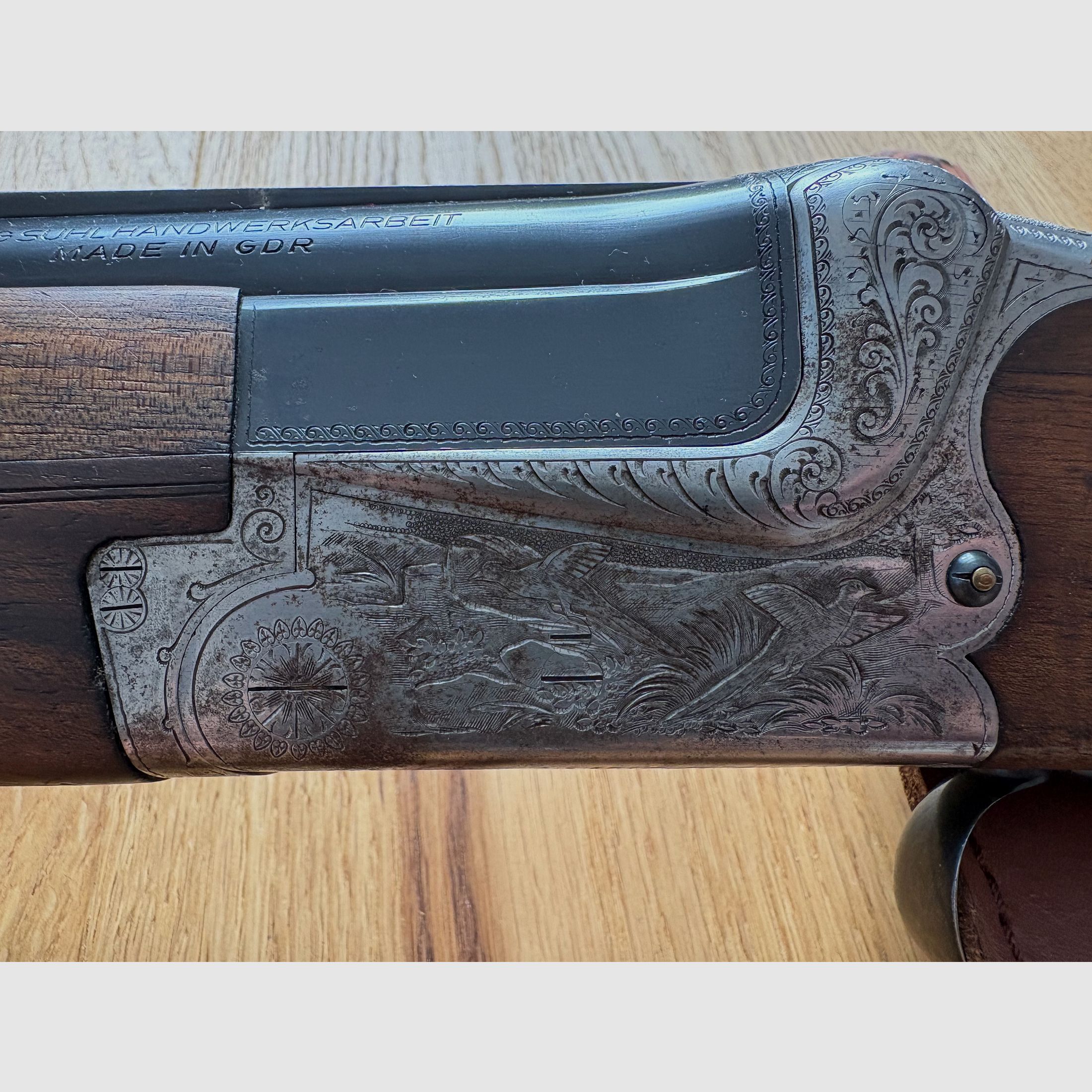 Suhl double-barreled shotgun 12/70