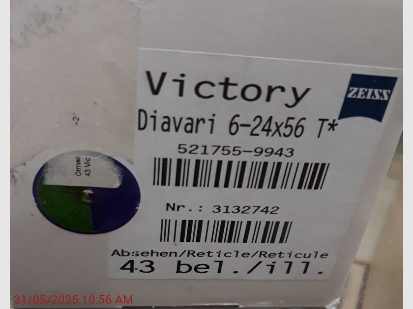 Zielfernrohr Victory Diavari 6-24x56 T